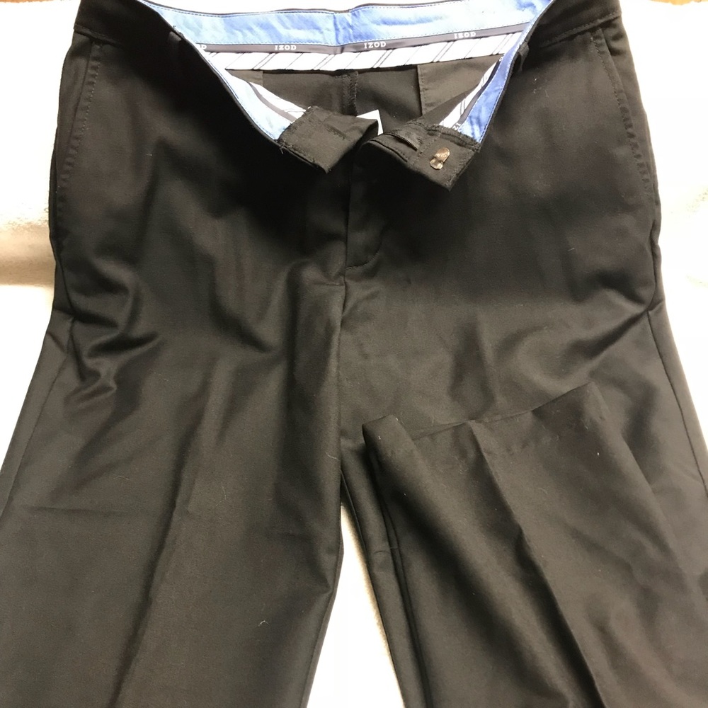 Boys Husky Black Dress Pants